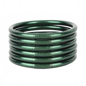 NEW BUDHAGIRL serenity prayer all weather bangles in frond